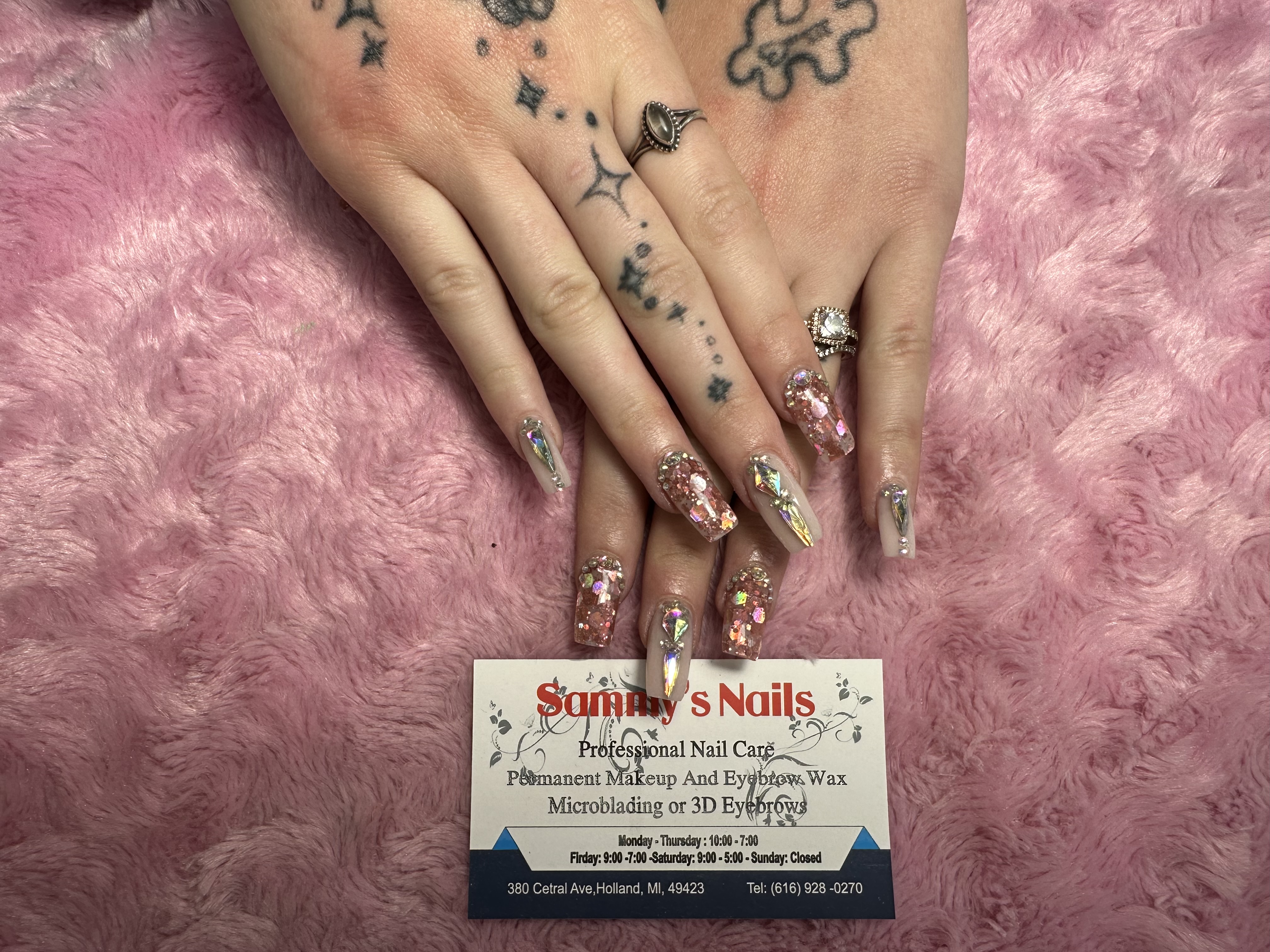 Custom nail design Holland MI nail salon near me