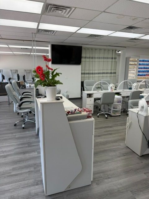 Reception desk at Sammy's Nails Holland MI