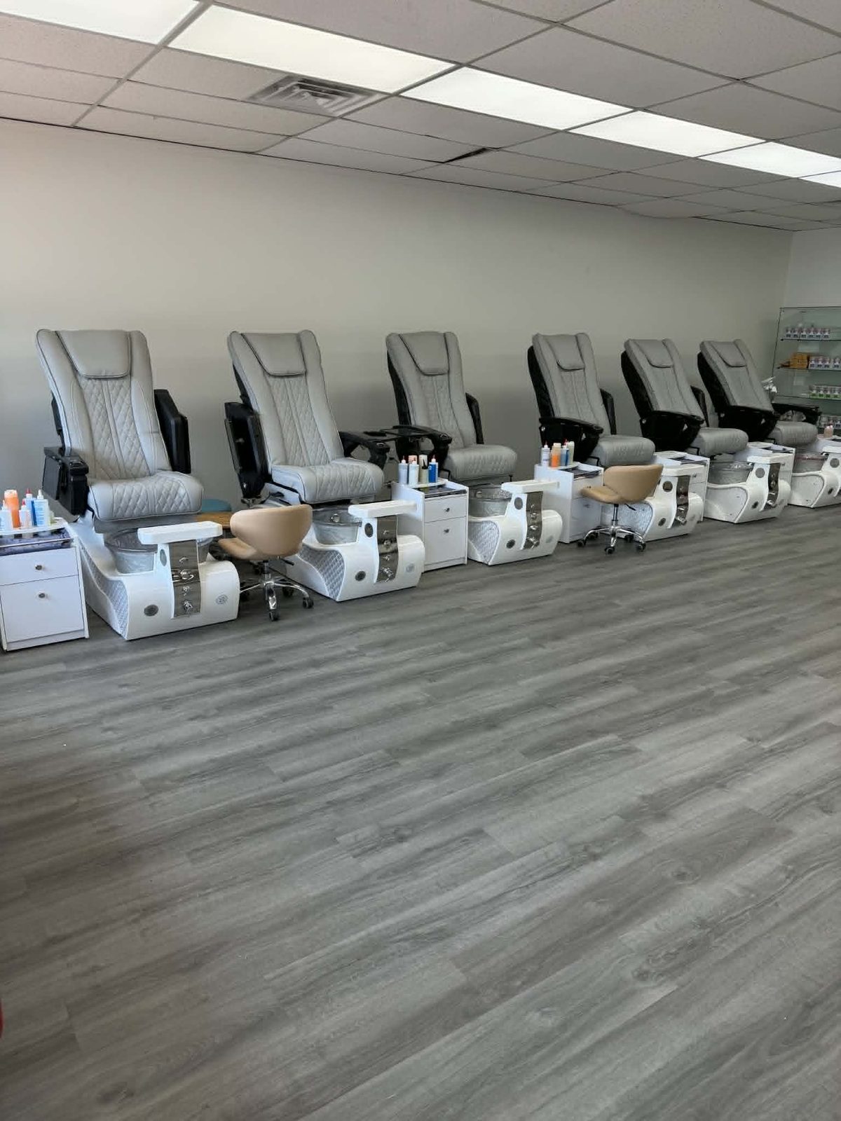 Pedicure chairs at Sammy's Nails Holland MI